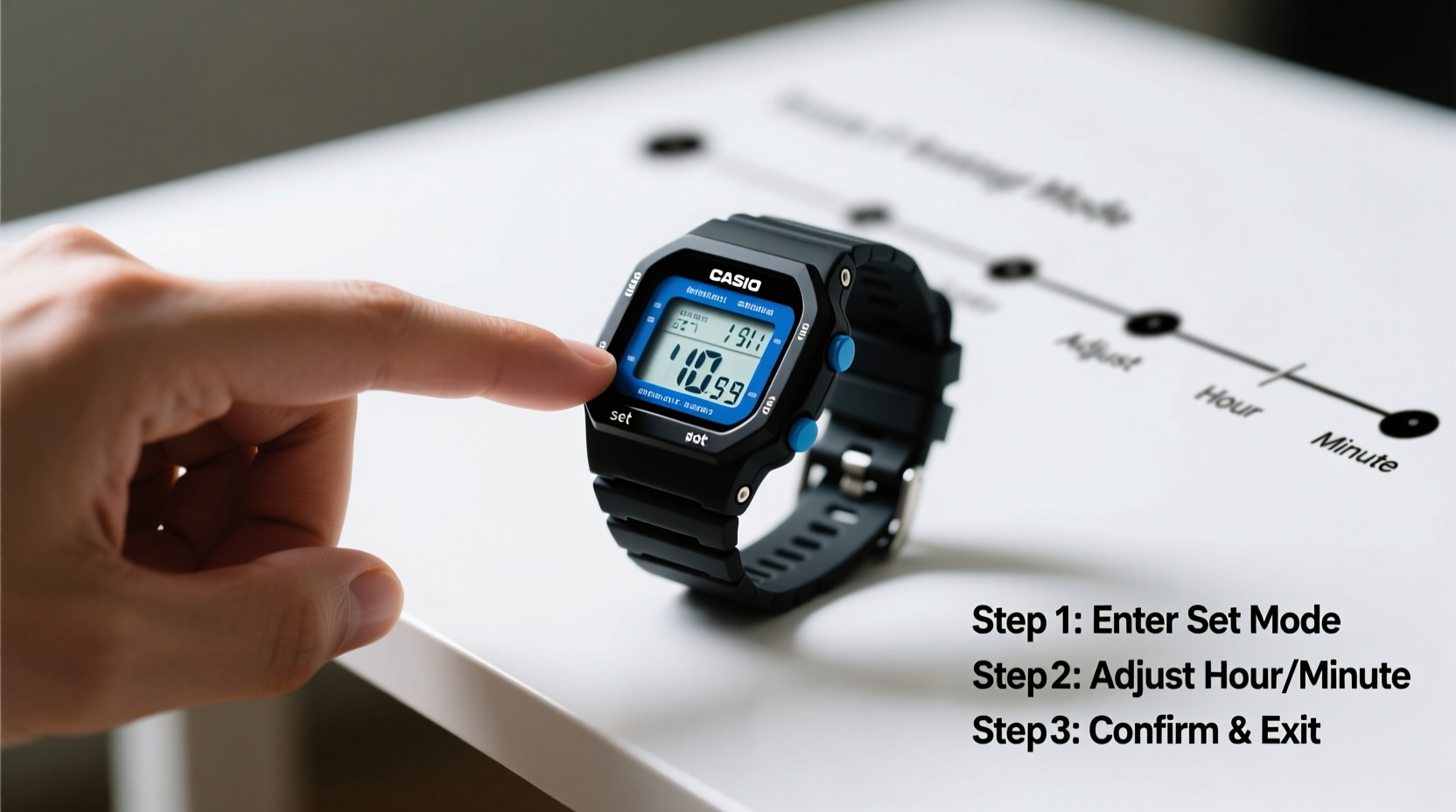mastering your casio digital watch a step by step guide to setting time and features
