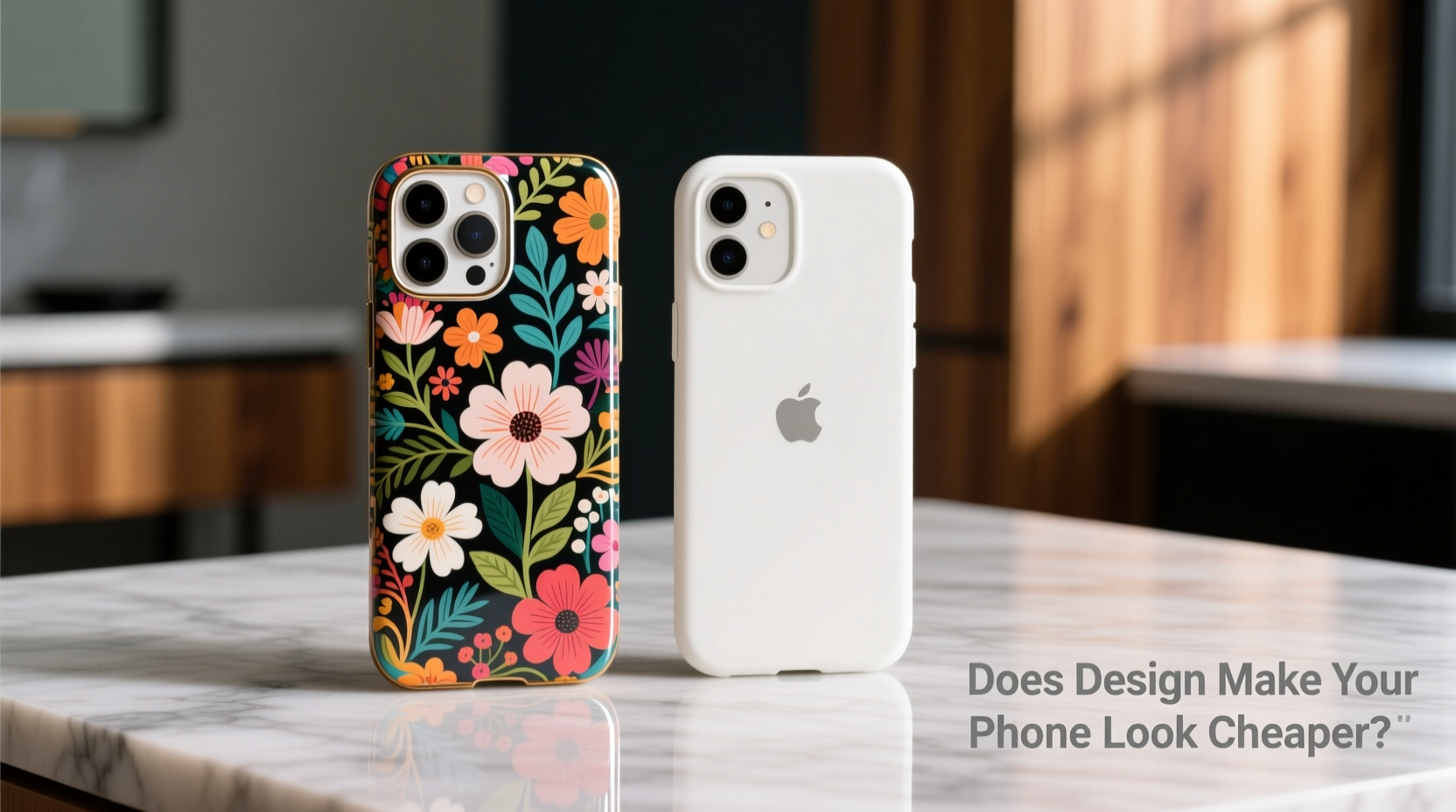 floral vs plain iphone case does a design actually make your phone look cheaper