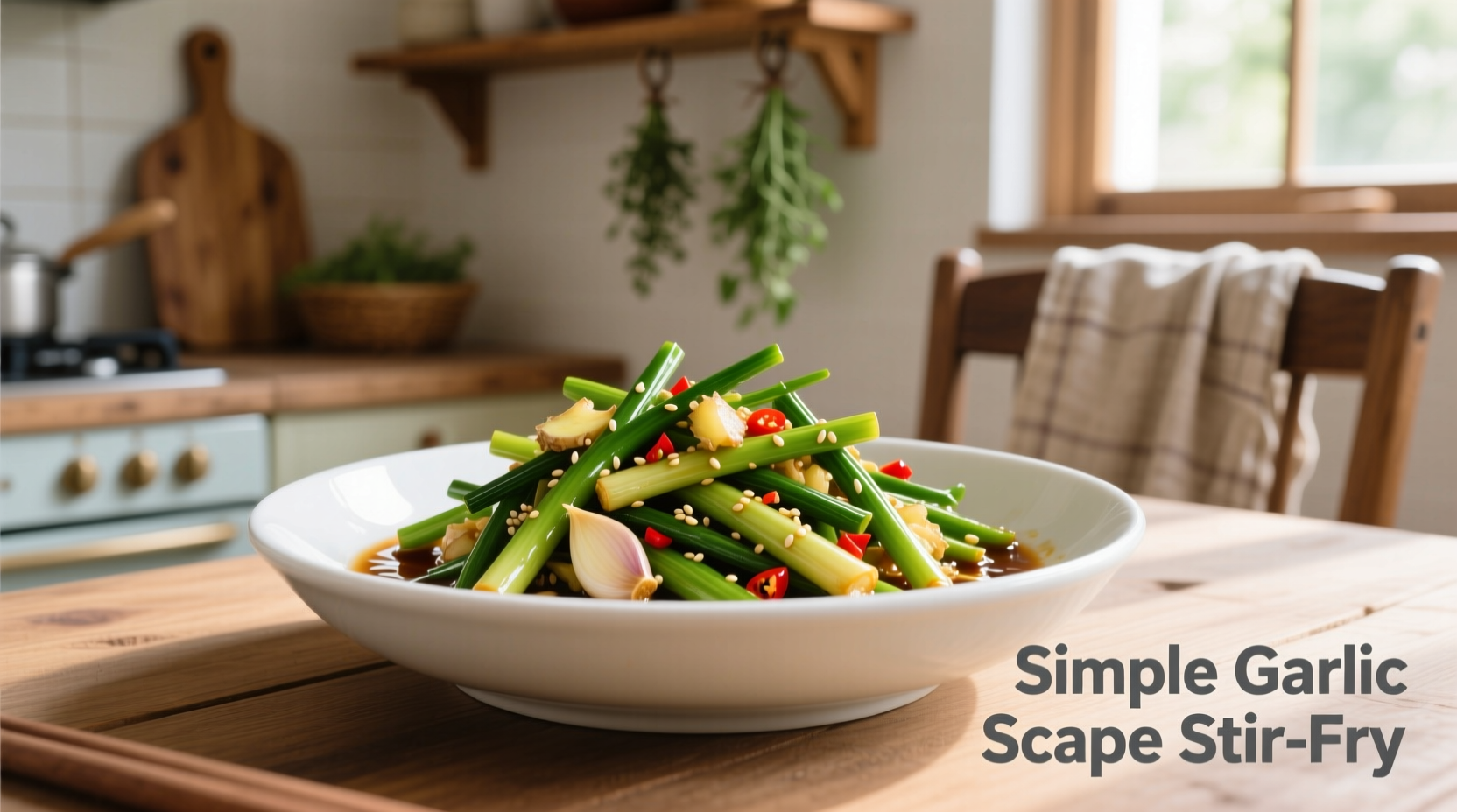 recipes using garlic scapes