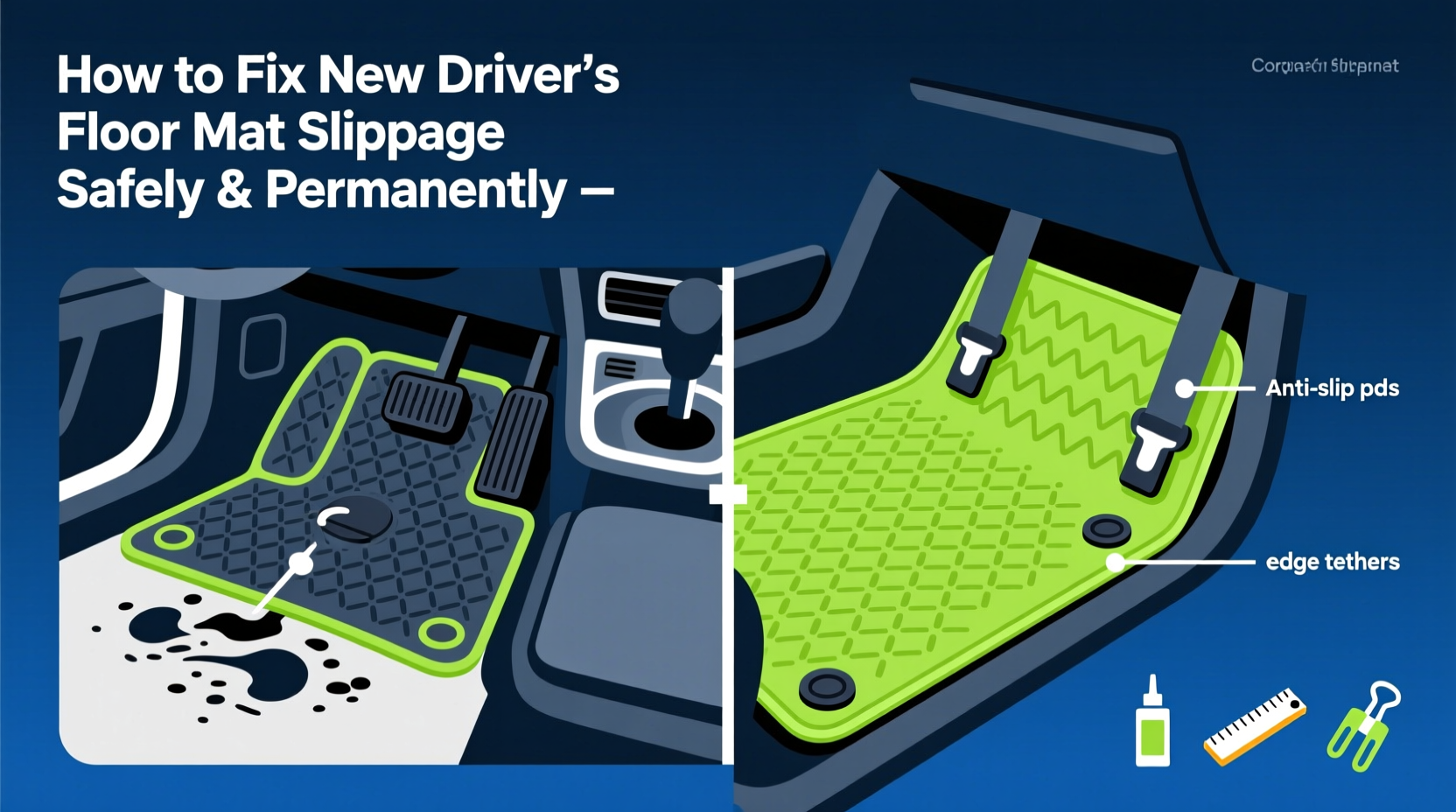 new drivers mat slip fix