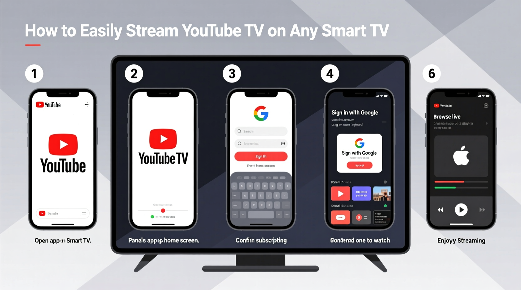 how to easily stream youtube tv on any smart tv a step by step guide