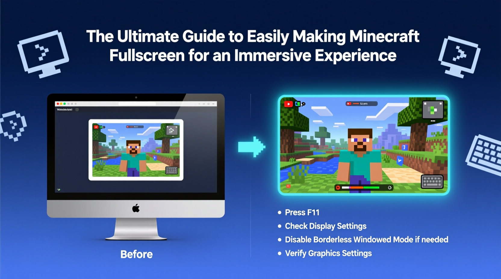 the ultimate guide to easily making minecraft fullscreen for an immersive experience