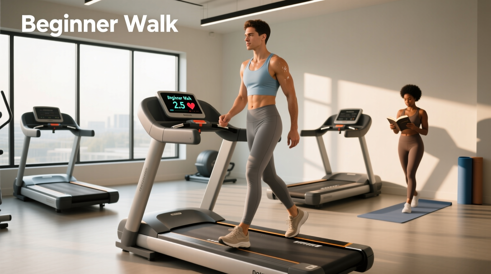 beginner treadmill walking workouts