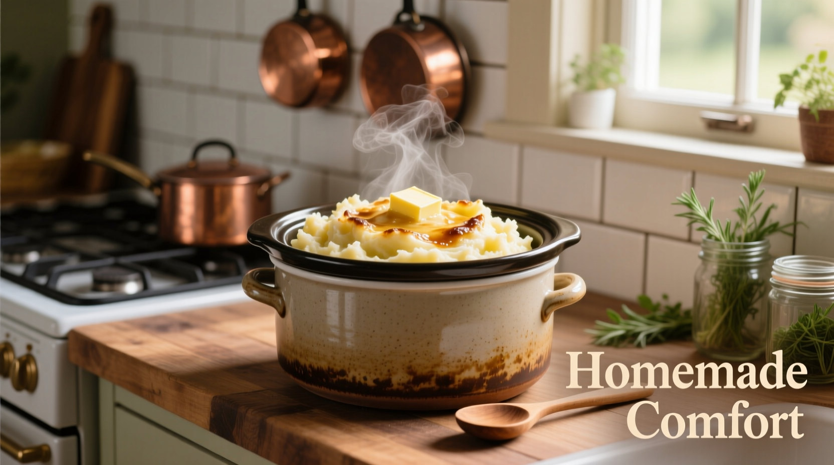 slow cooker mashed potato