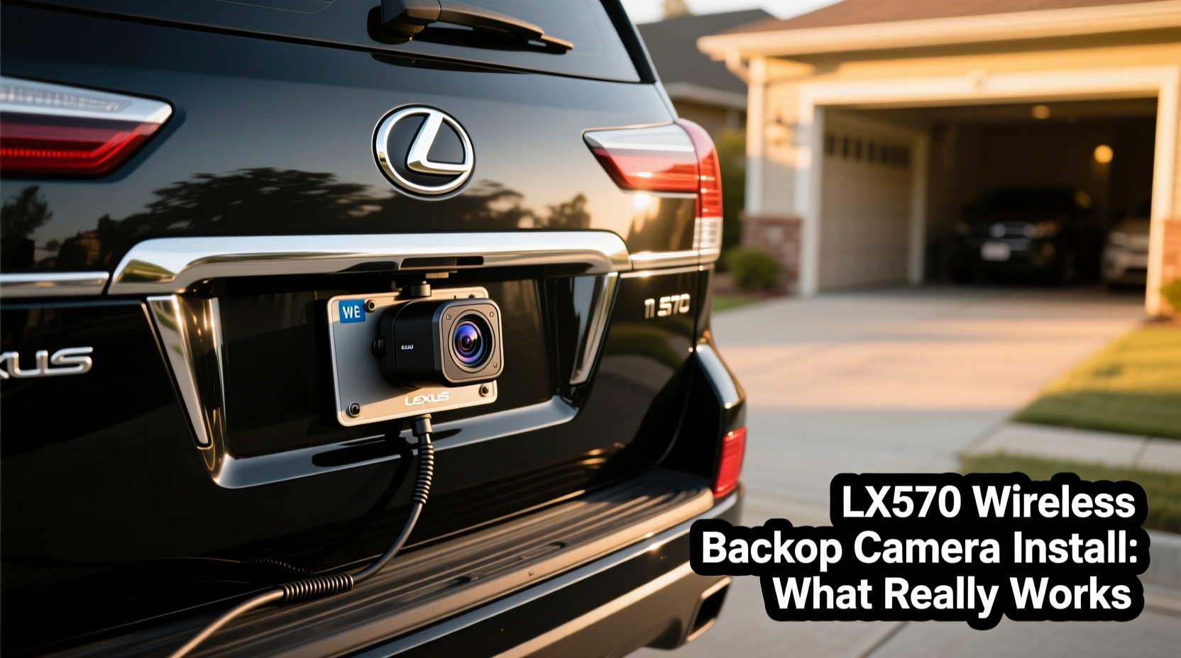 lx570 wireless backup camera install
