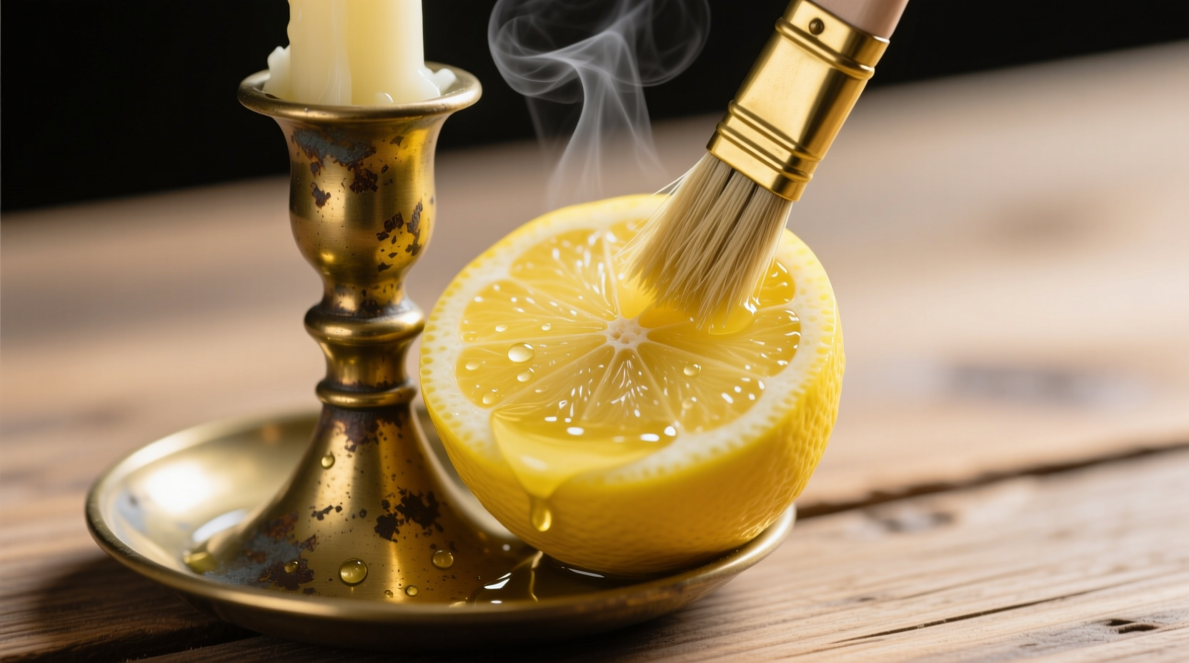 diy lemon for cleaning brass