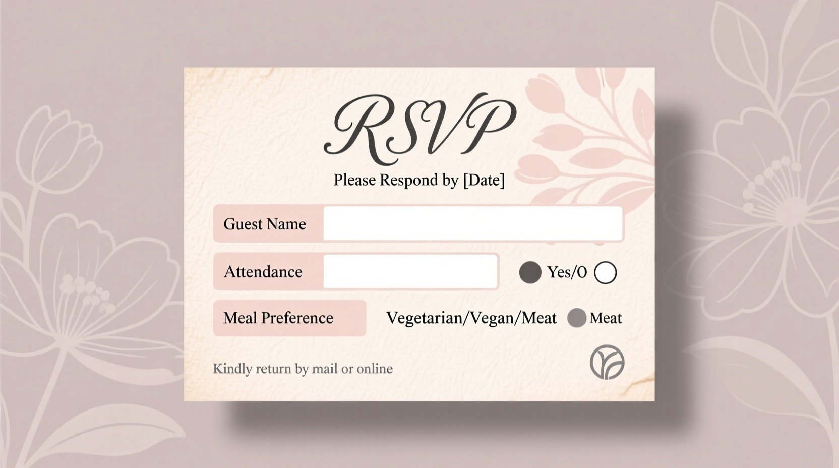 how do i fill out a wedding rsvp