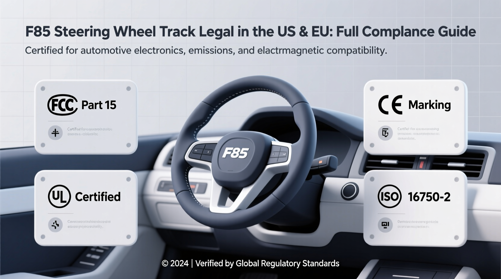 f85 steering wheel track legal