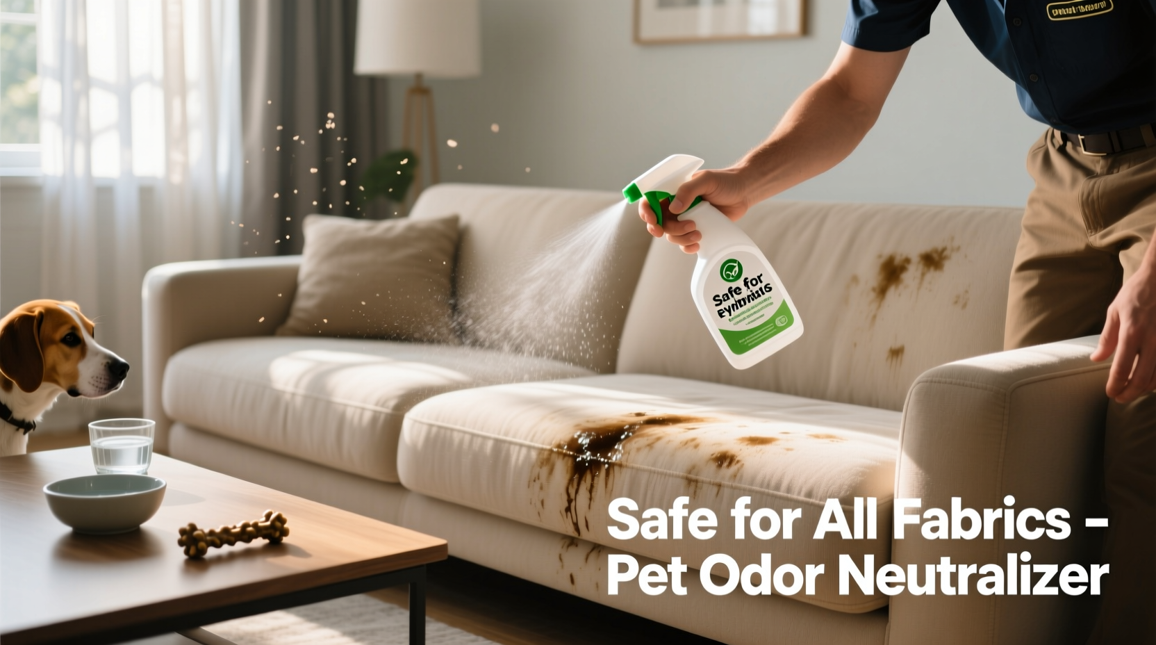 effective methods to eliminate dog urine odors and stains from your couch safely