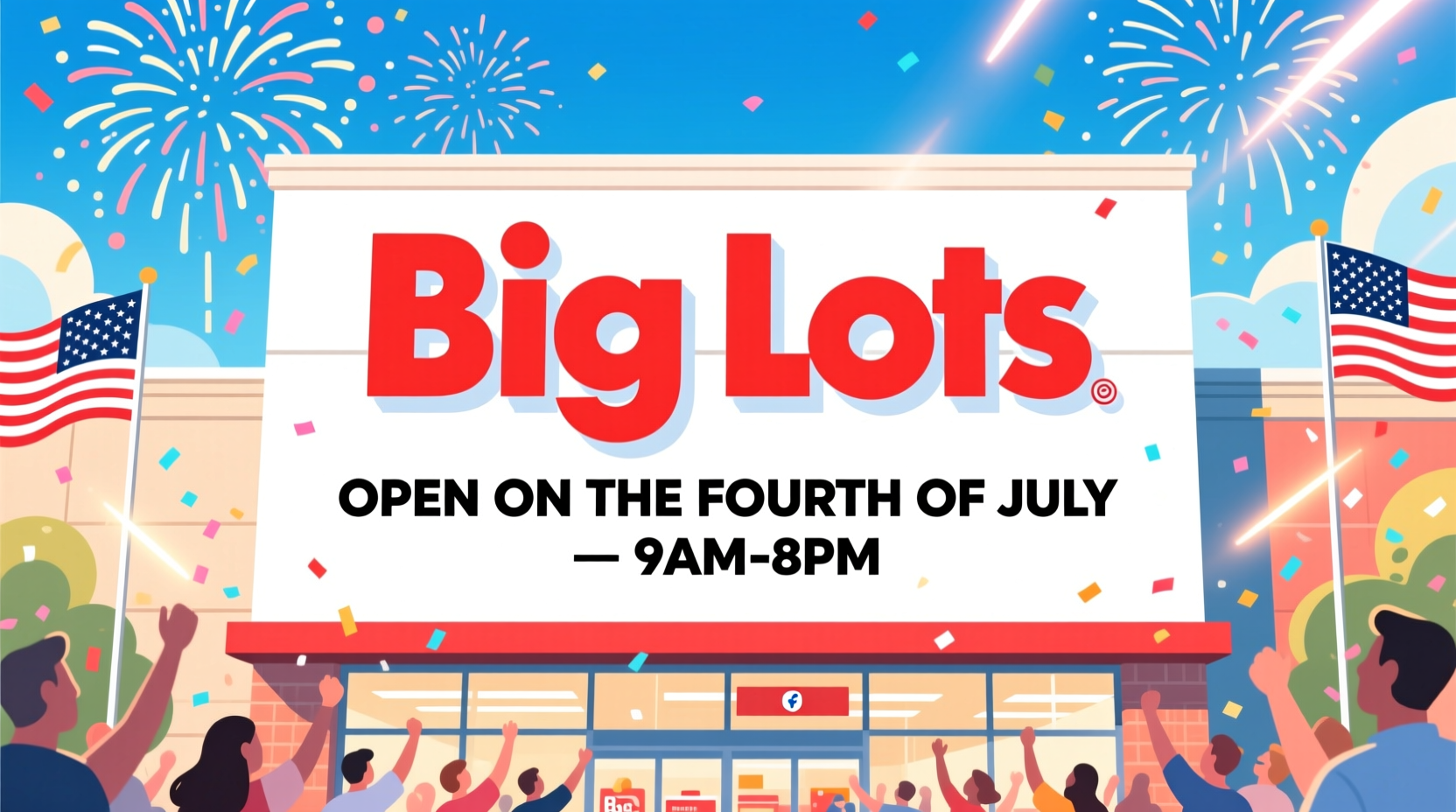 is big lots open on the fourth of july