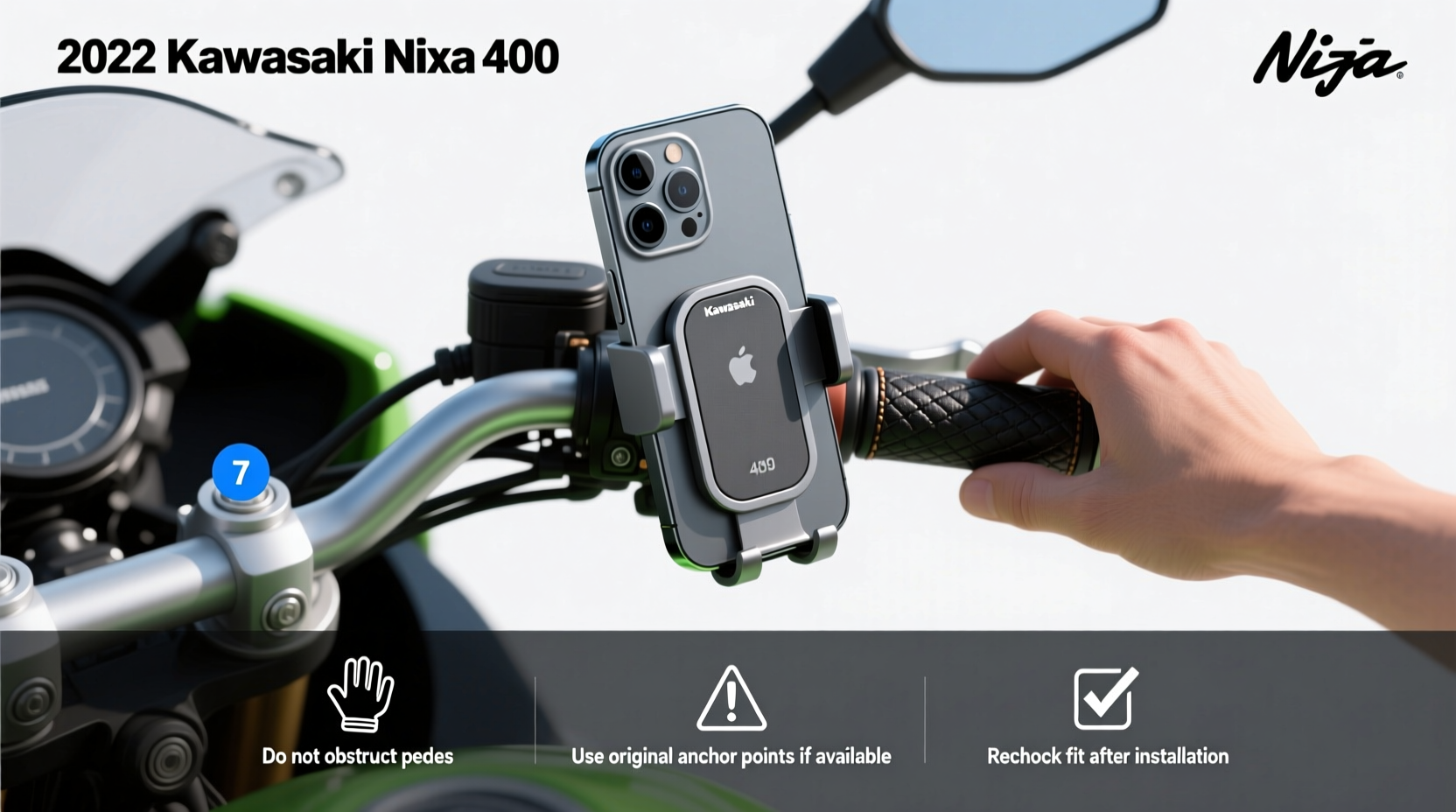 2022 Kawasaki Ninja 400 Phone Mount Buying Guide