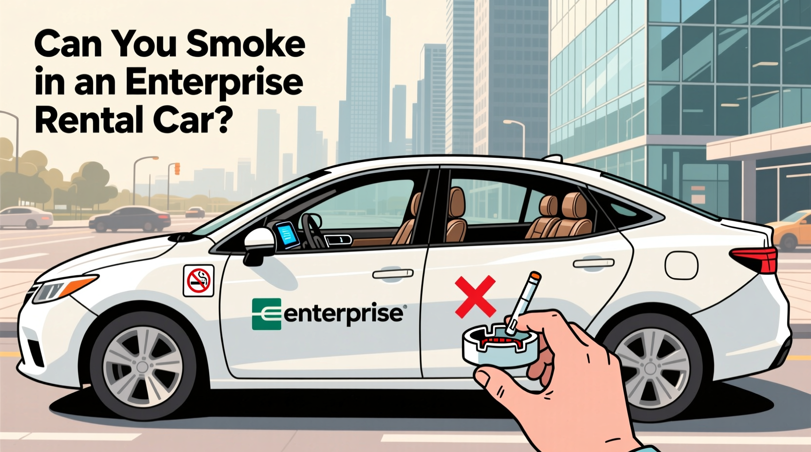 can you smoke in a rental car enterprise
