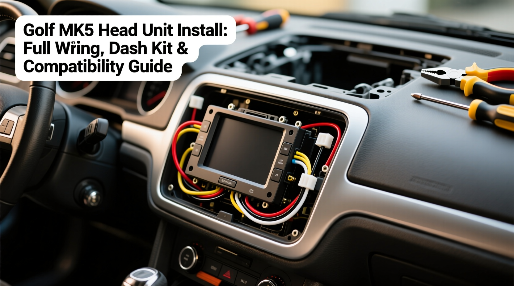 golf mk5 head unit install