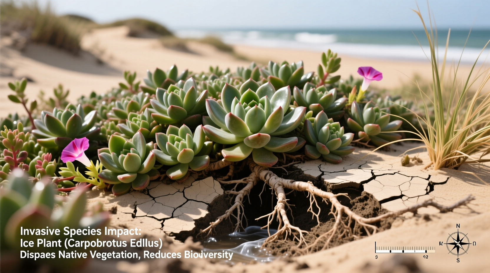 why is ice plant considered bad invasive species concerns
