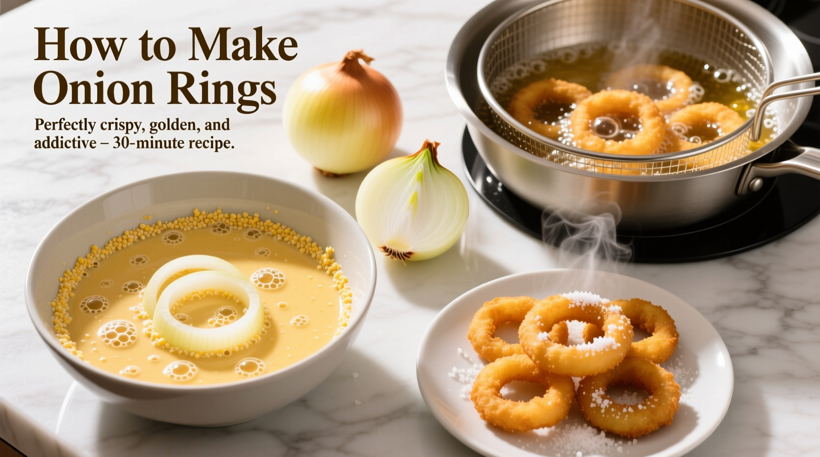 how to make an onion rings