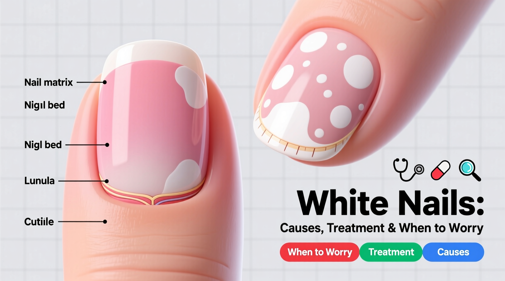 why are my nails white causes treatment and when to worry