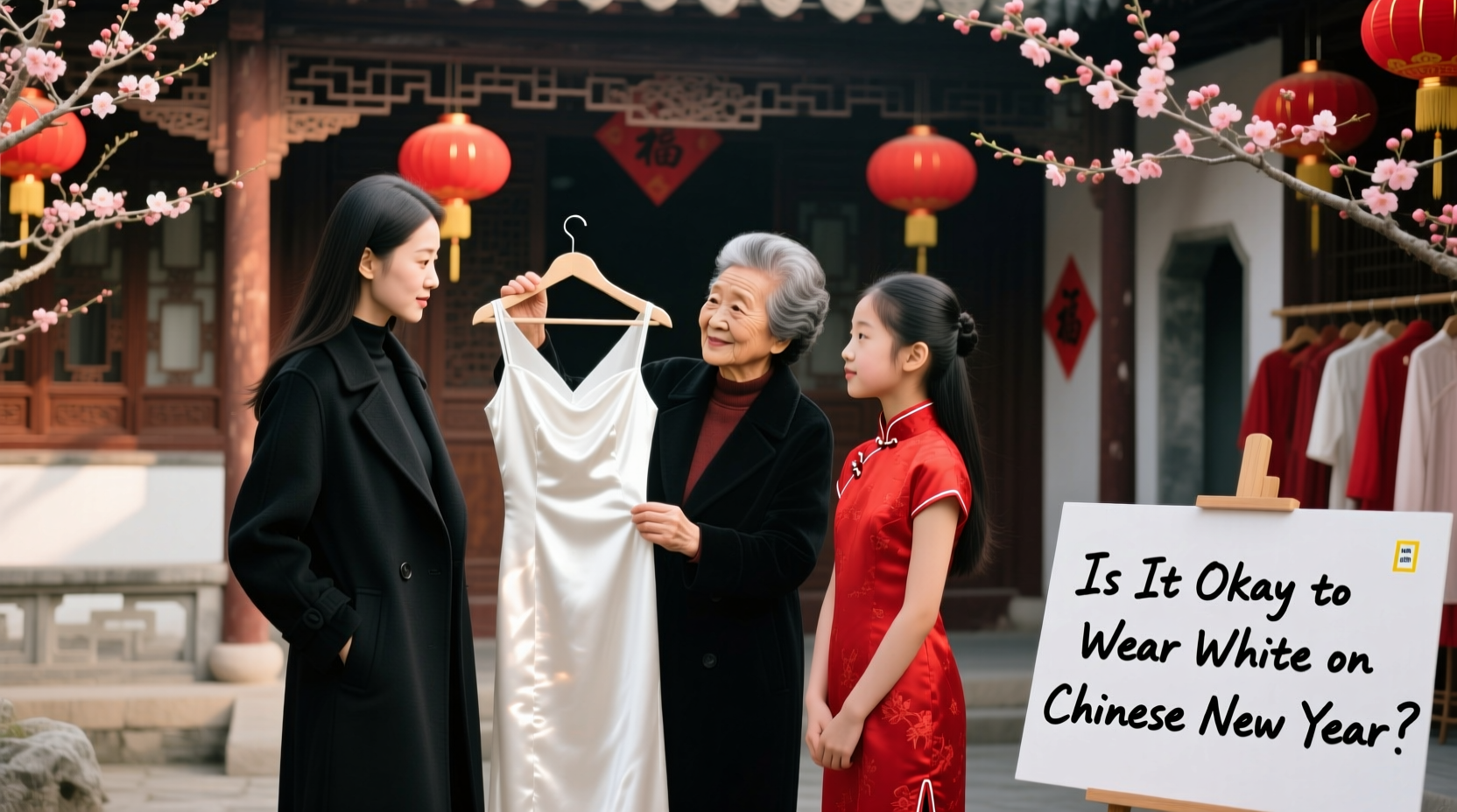 is it okay to wear white on chinese new year