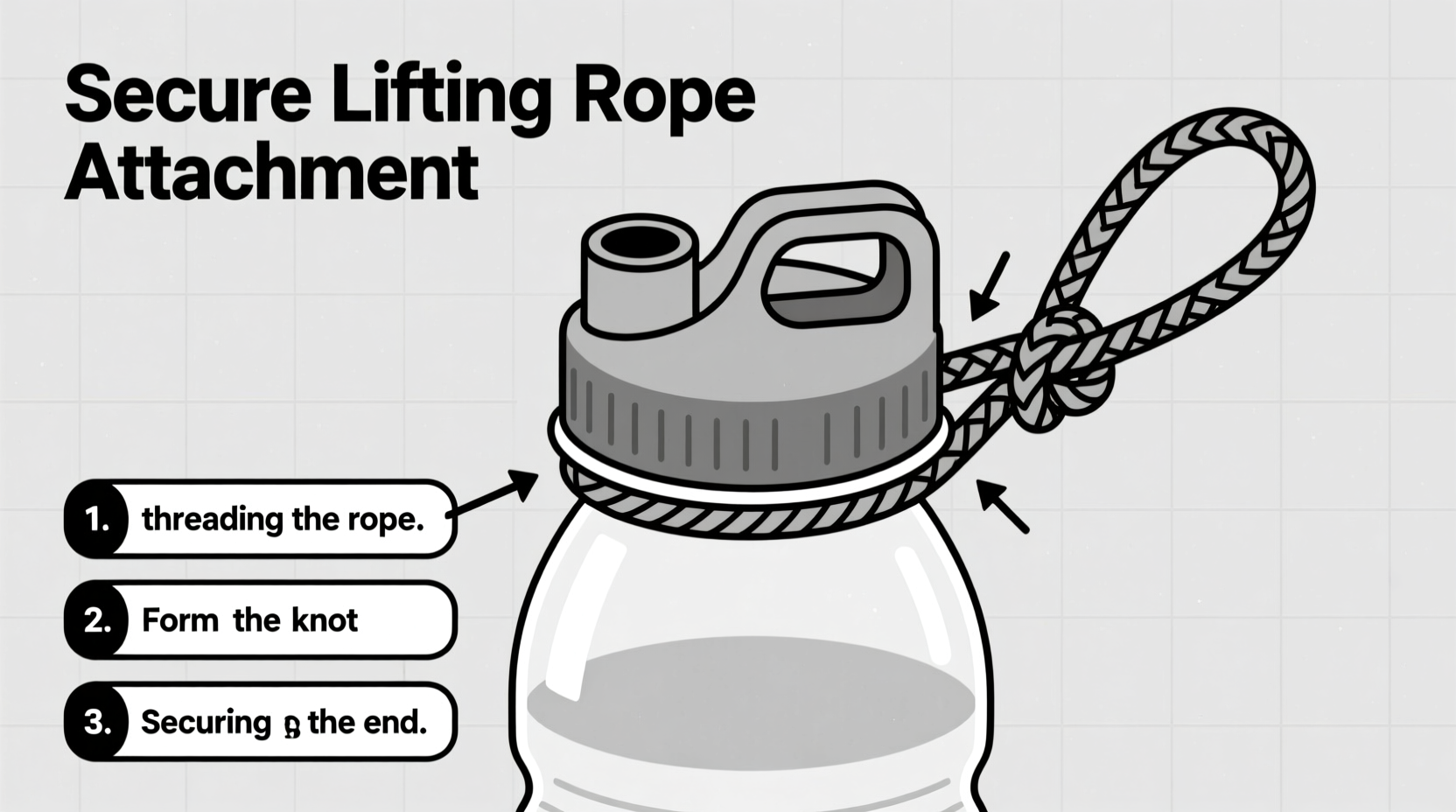 securely attaching a lifting rope to a water bottle simple and durable methods explained