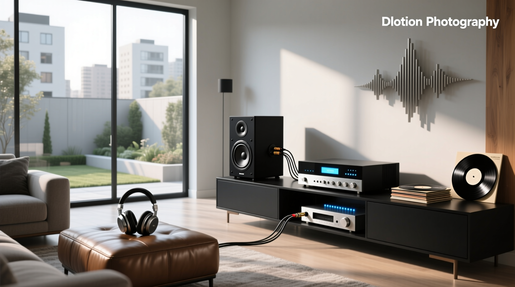 Subwoofer connected to amplifier terminals with speaker wires