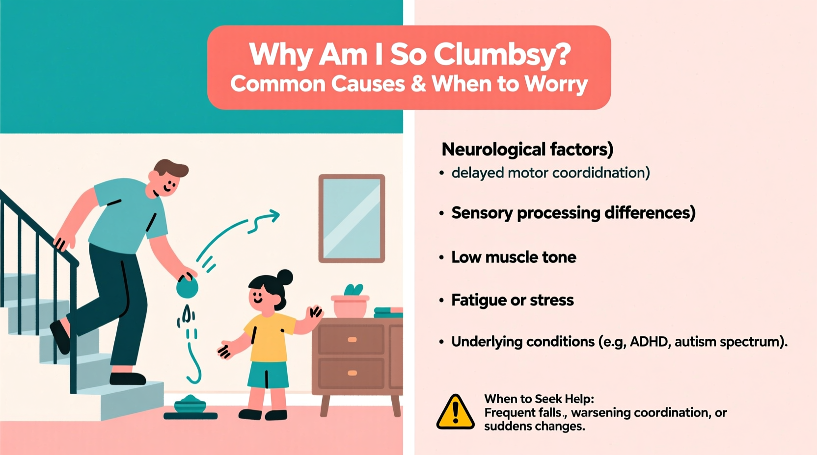 why am i so clumsy common causes and when to worry