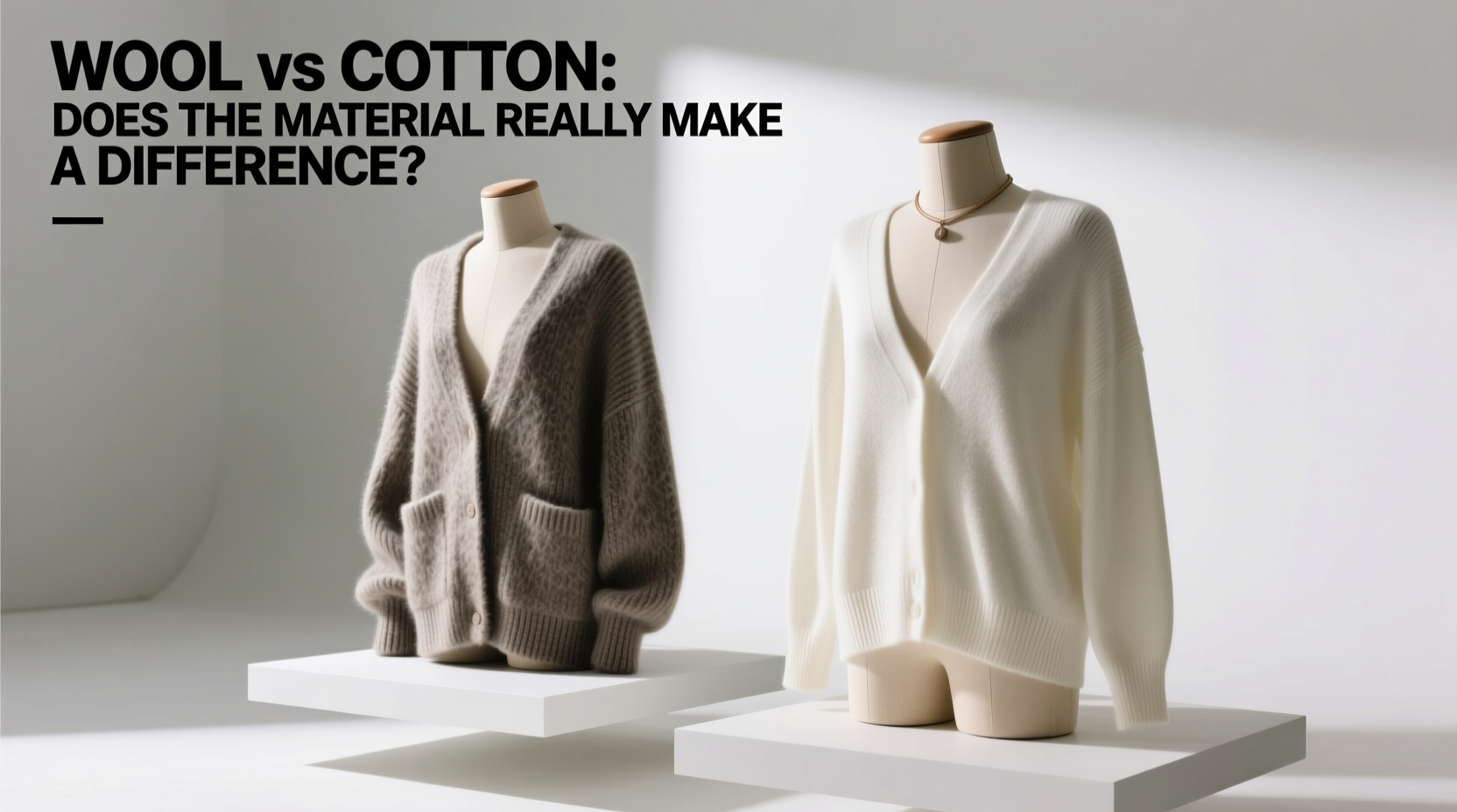 wool vs cotton cardigans does the material really make a difference