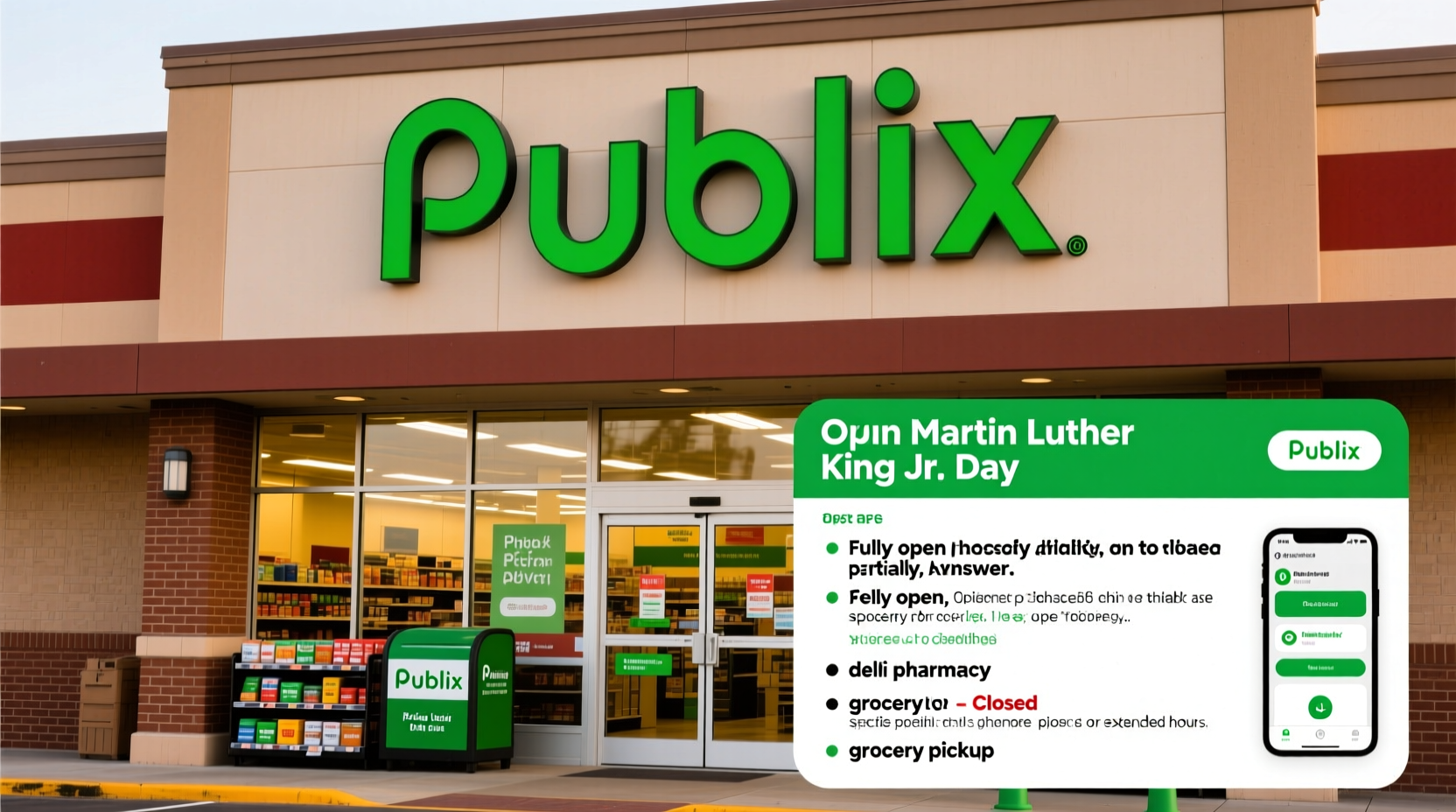 is publix open on mlk day