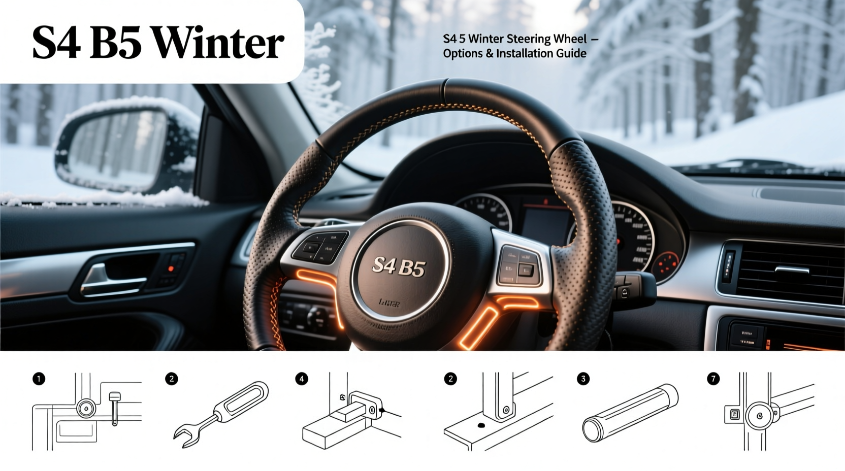 s4 b5 winter steering wheel