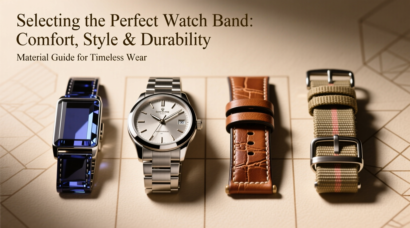 how to select the perfect watch band material for comfort style and durability