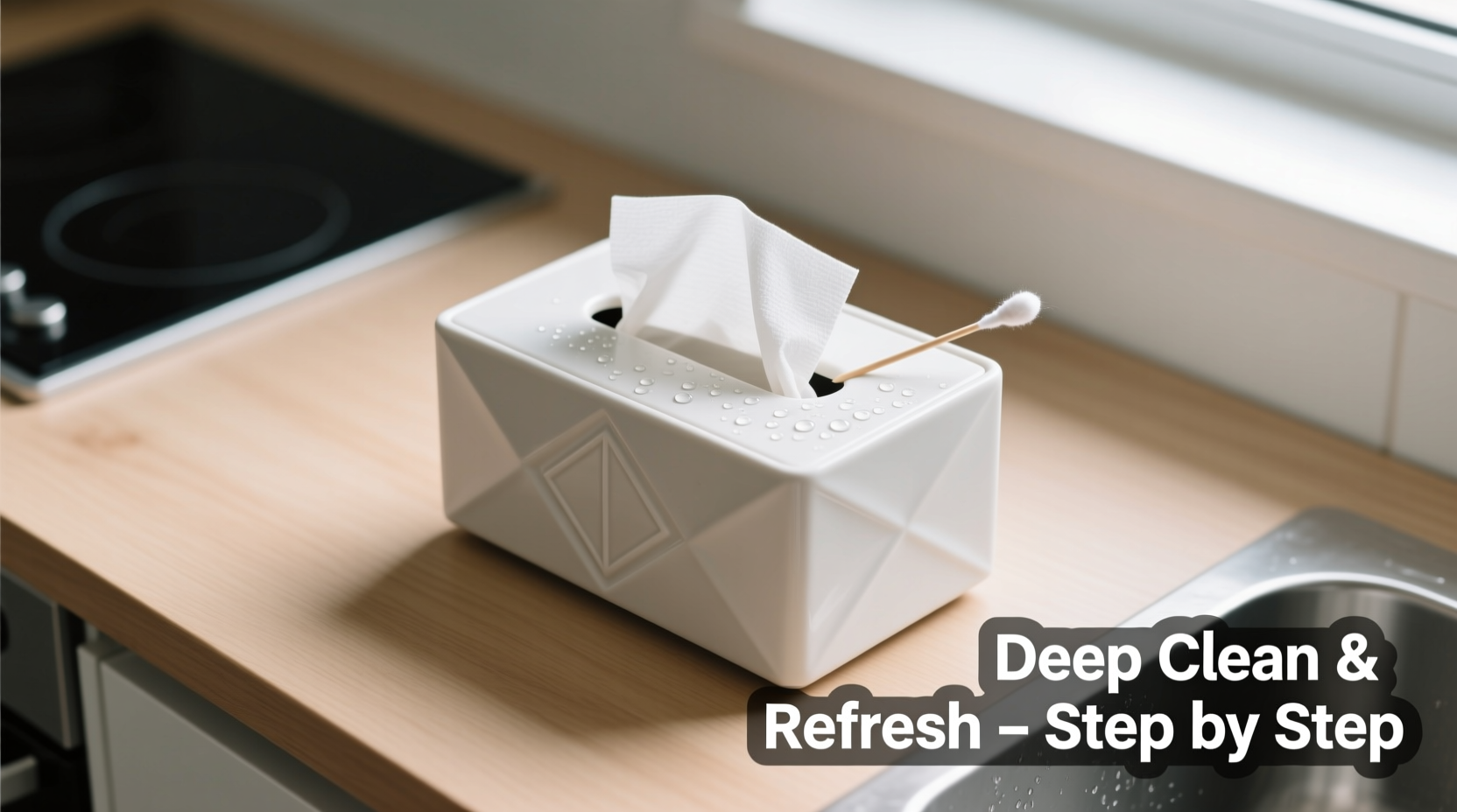 step by step guide to deep cleaning and refreshing your desktop tissue box holder