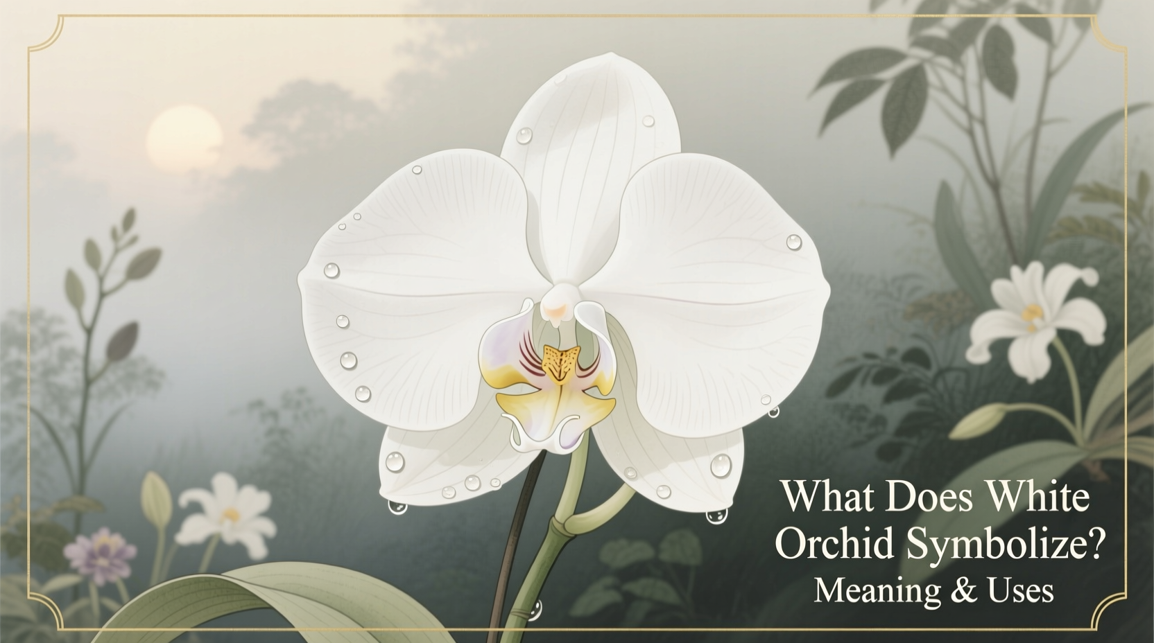 What Does White Orchid Symbolize? Meaning & Uses