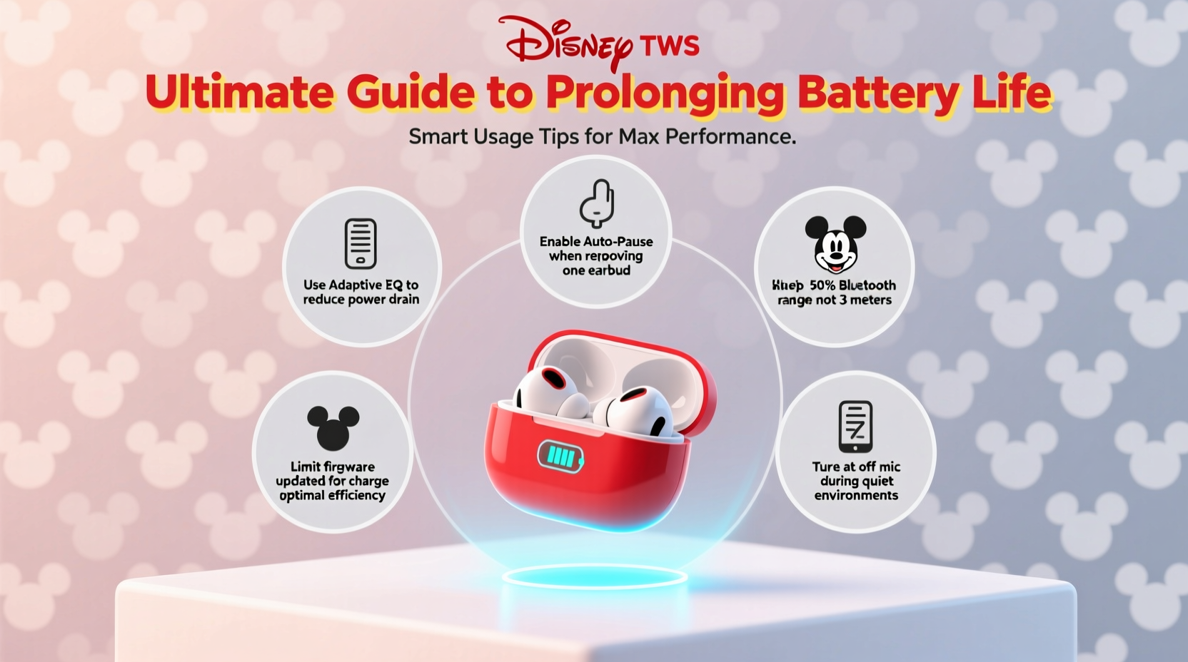 ultimate guide to prolonging battery life on disney mickey tws earbuds with smart usage tips