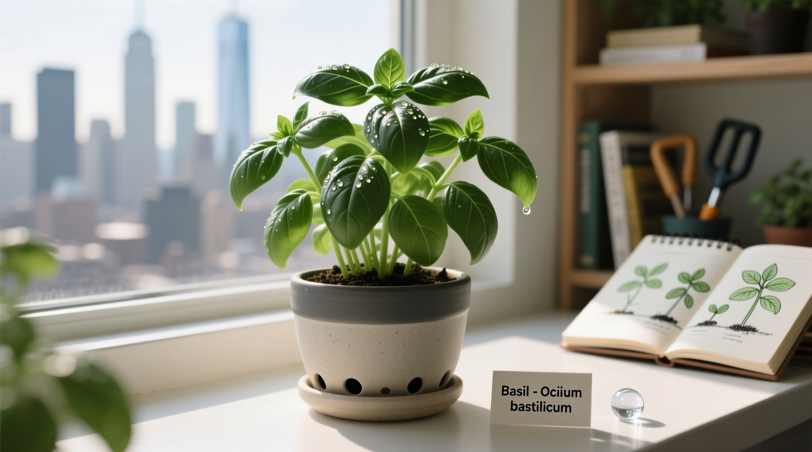 how to grow a basil plant indoors