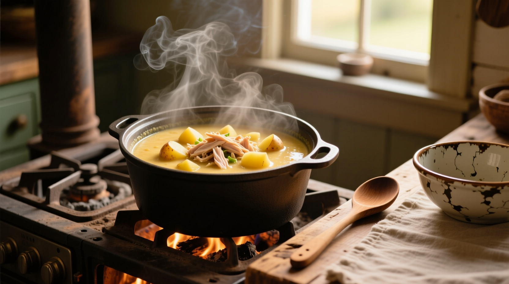 Easy Potato Soup Recipe with Chicken Broth in 30 Minutes
