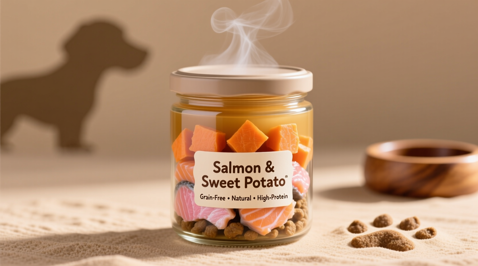 salmon and sweet potato dog food