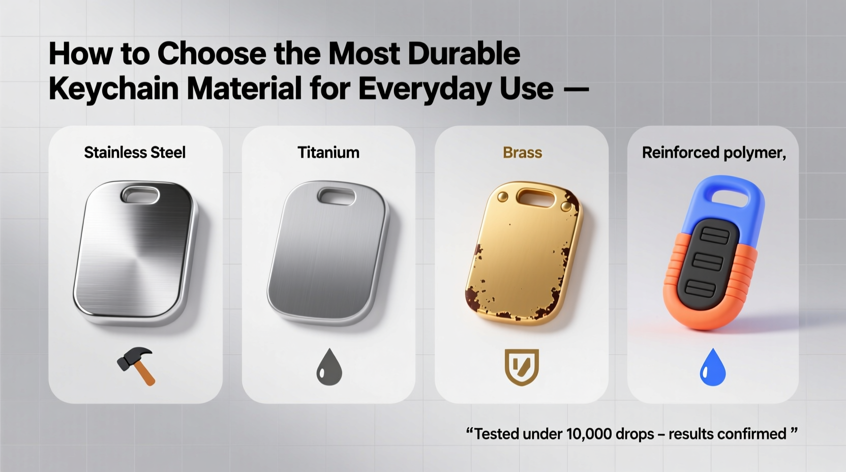 how to choose the most durable keychain material for everyday use