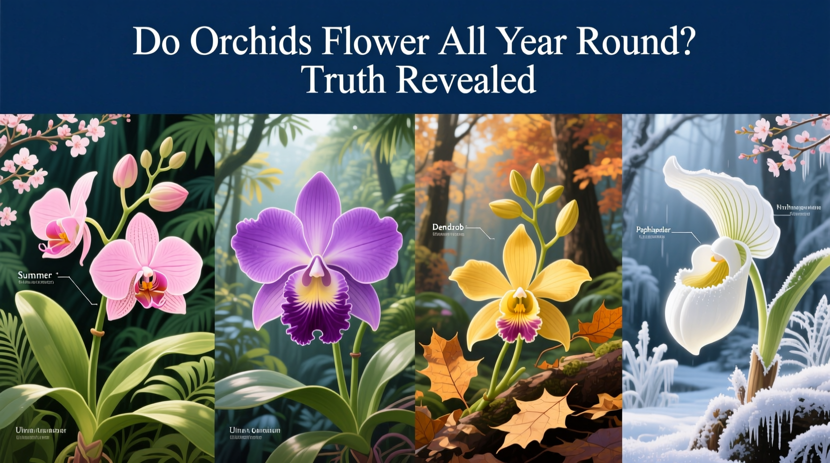 do orchids flower all year round