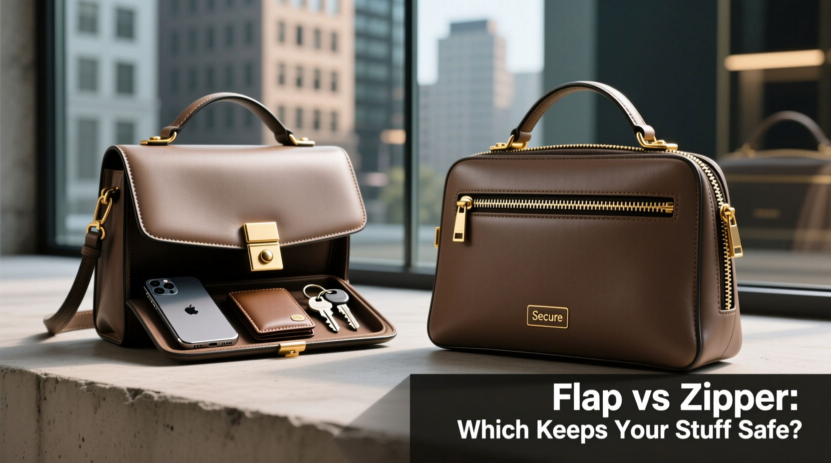 flap vs zipper handbags which closure keeps your stuff actually safe