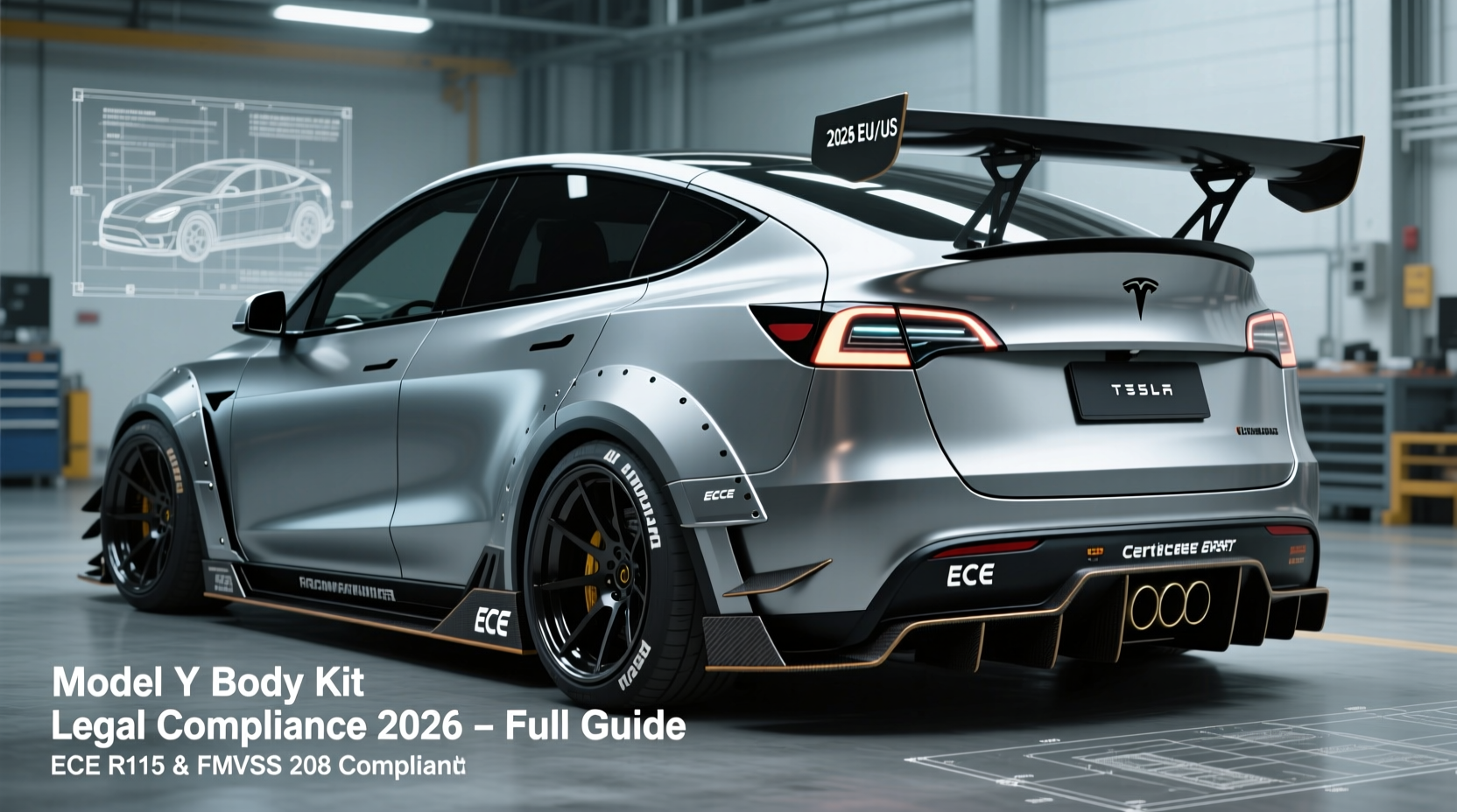 model y body kit legal compliance 2026