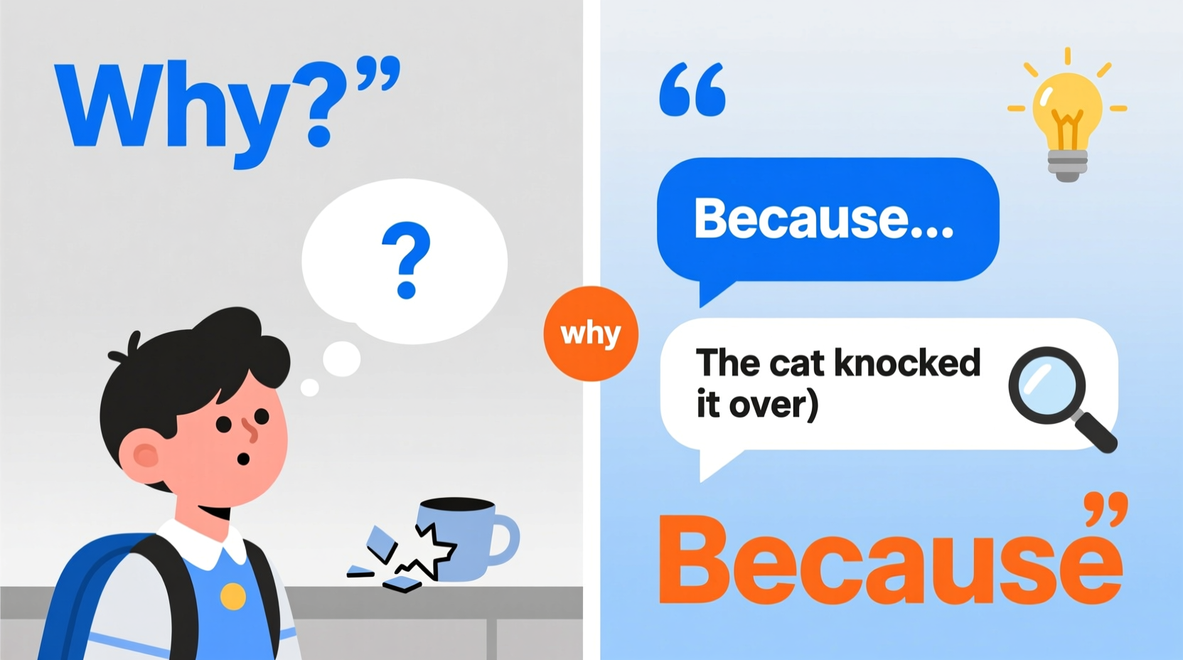 why vs because understanding the correct usage in english