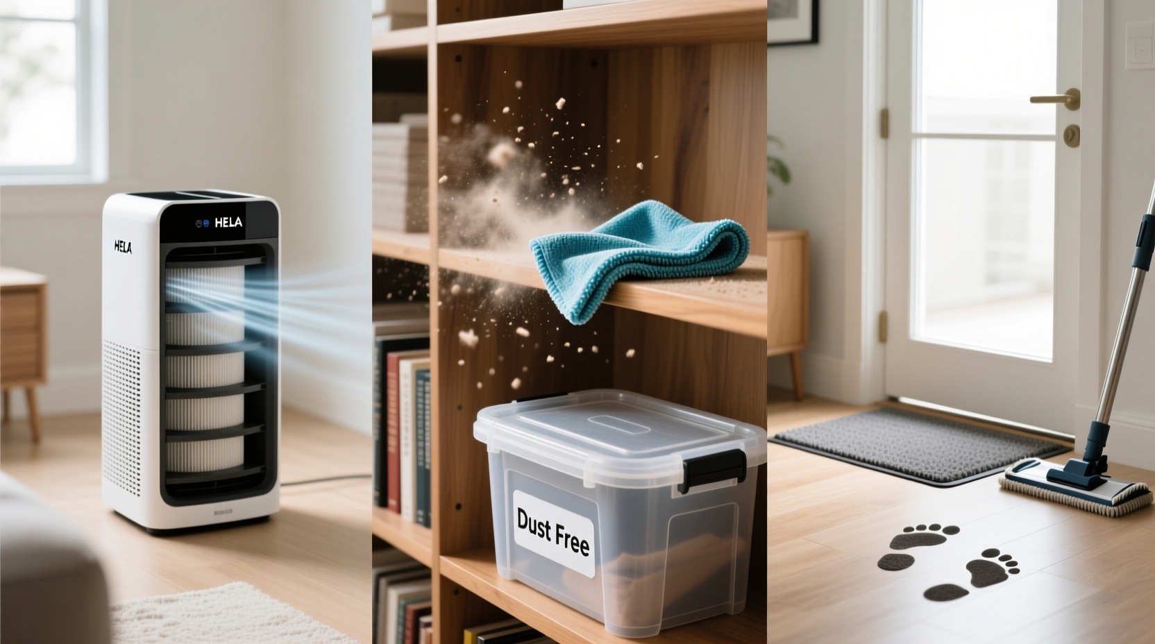 ways to reduce dust