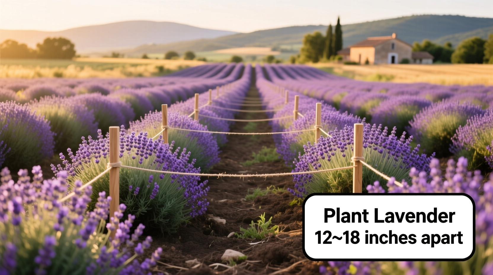 how far apart to plant lavender