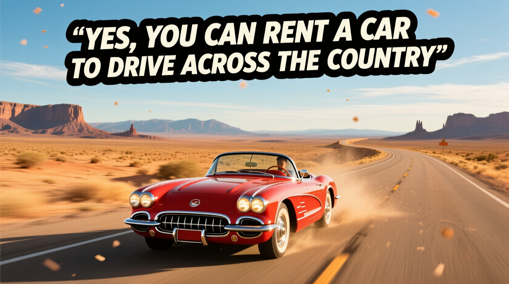 can you rent a car to drive across country
