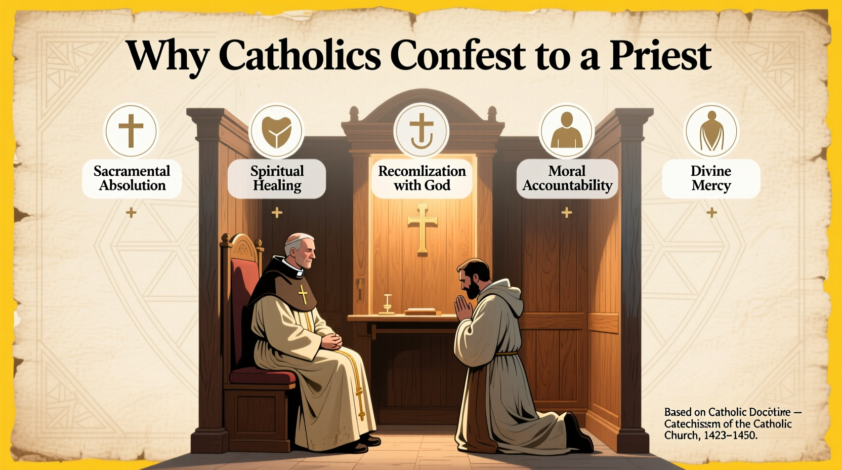 why catholics confess to a priest reasons and explanations
