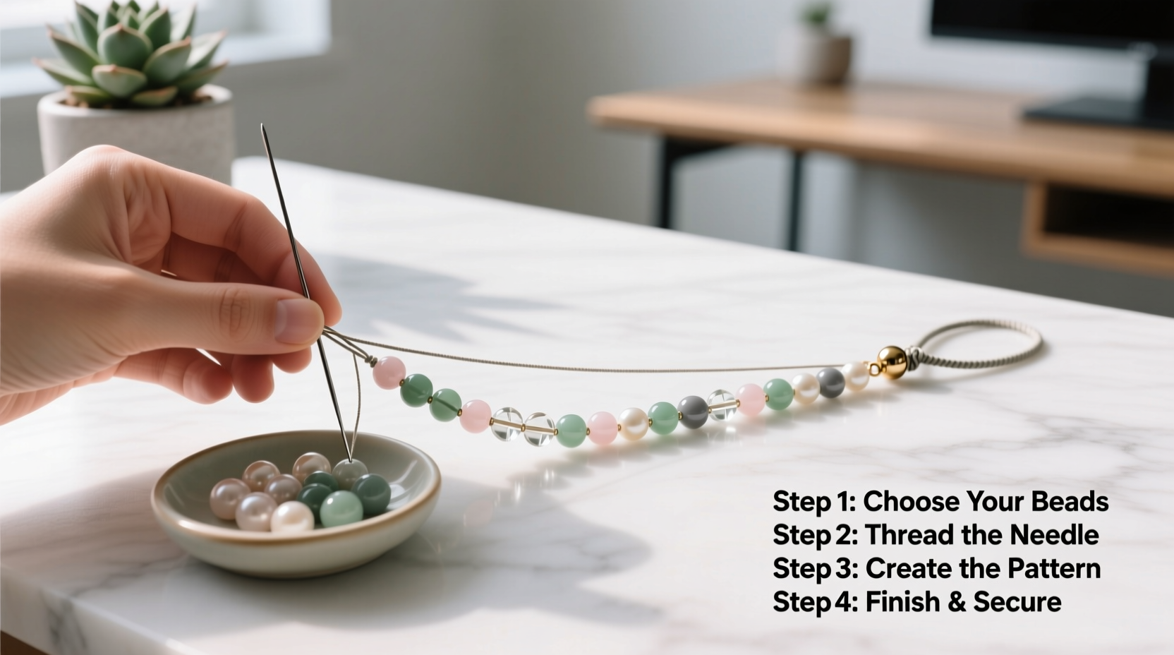 step by step guide to crafting a stylish beaded phone chain lanyard