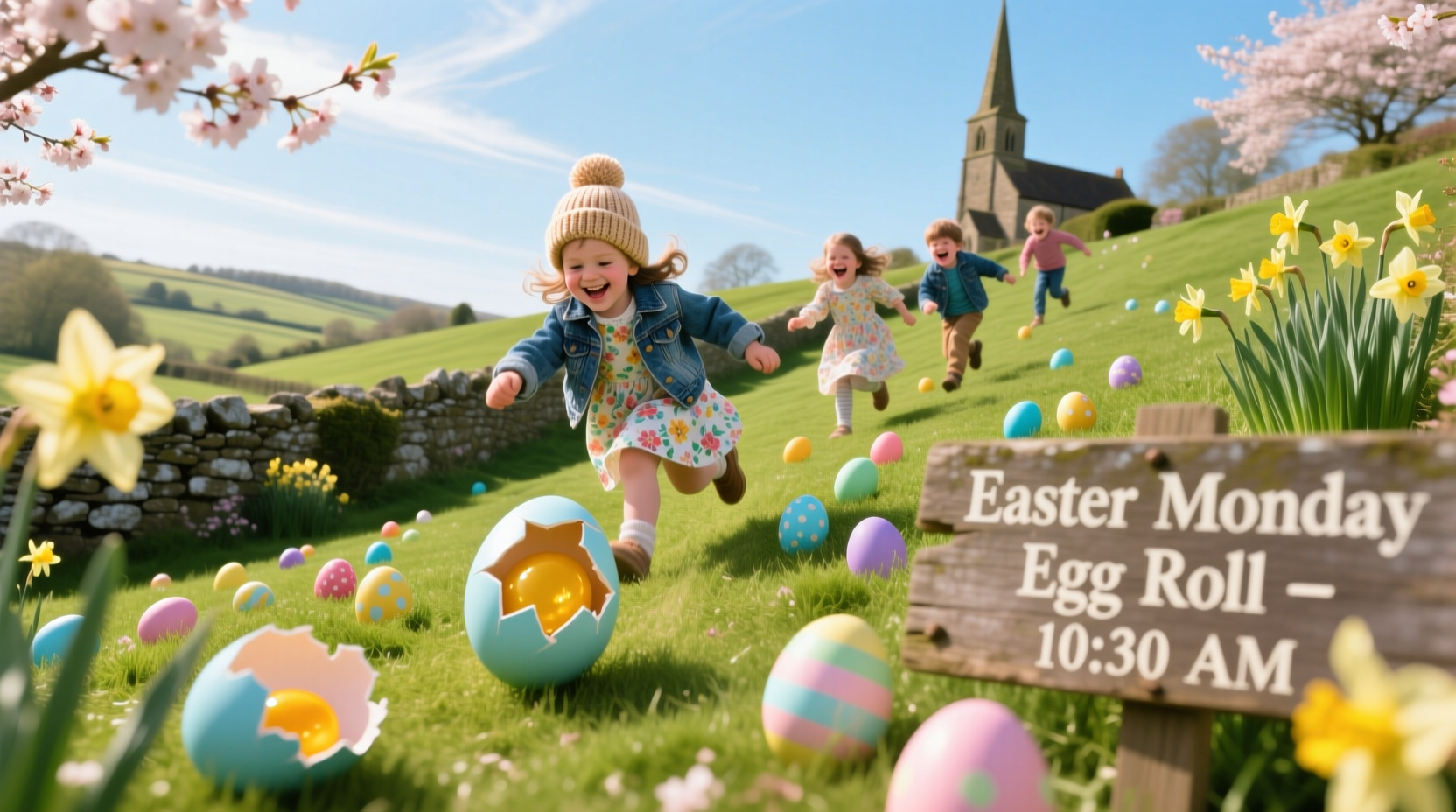 what day do you roll easter eggs