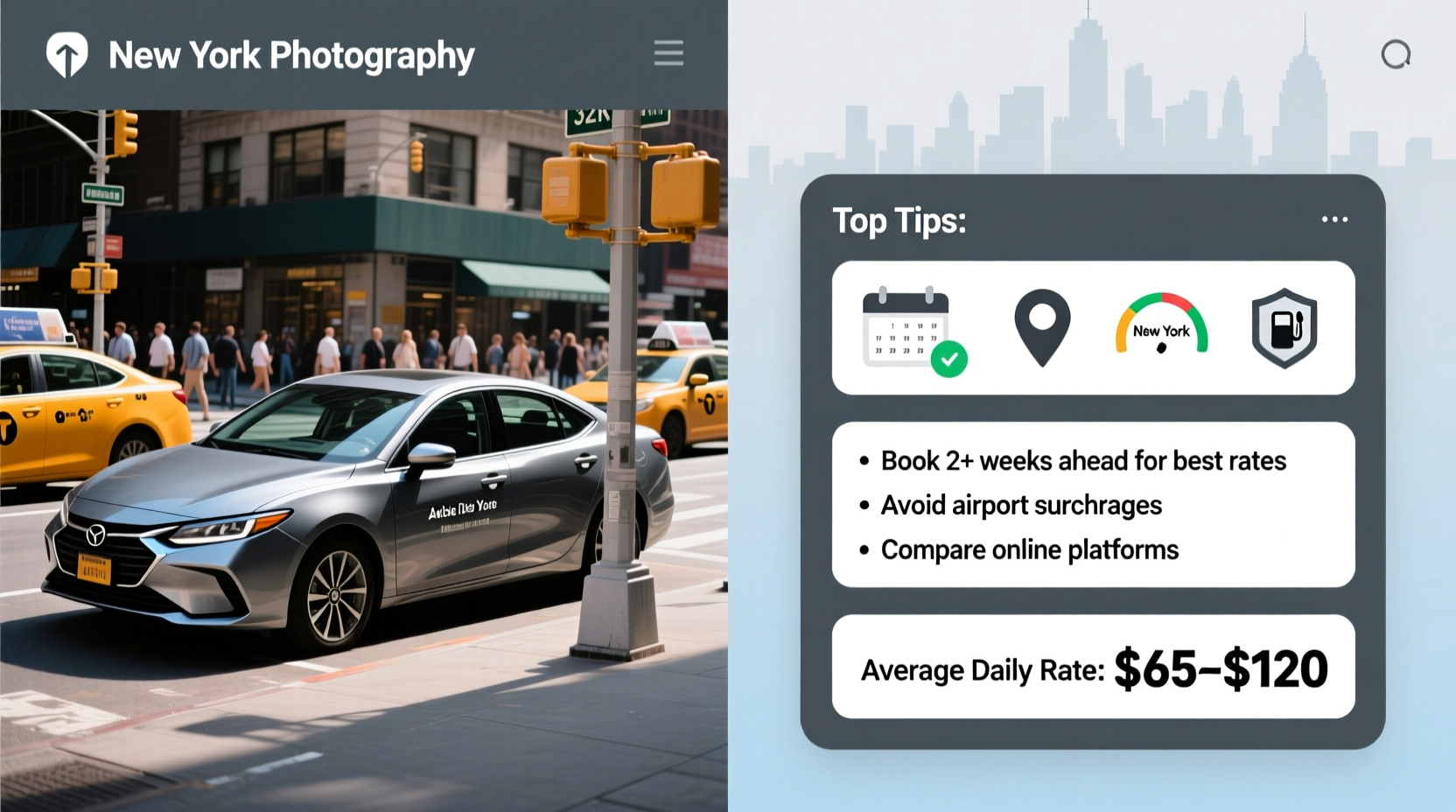 how much to rent a car in new york