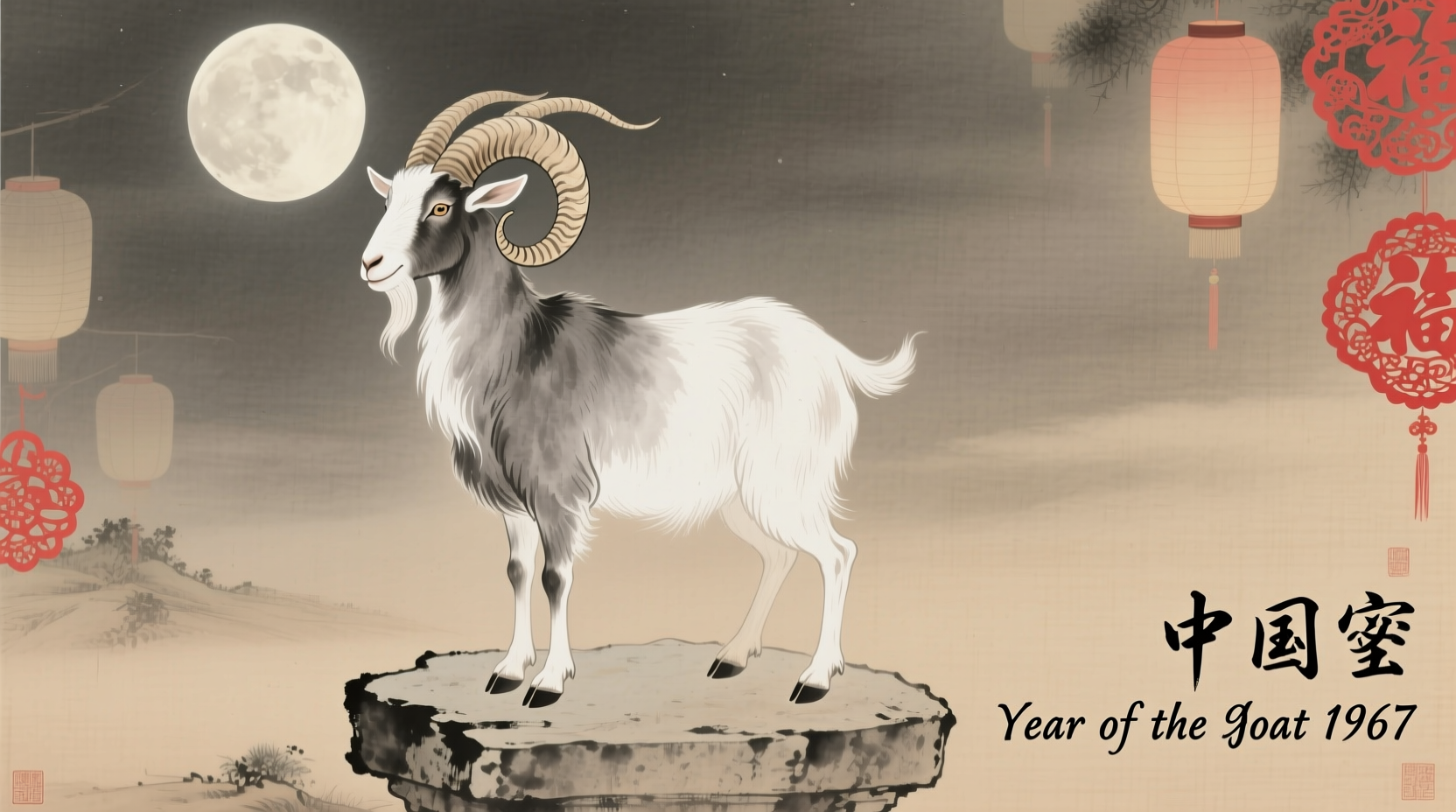 The Chinese New Year Animal in 1967 Was the Goat