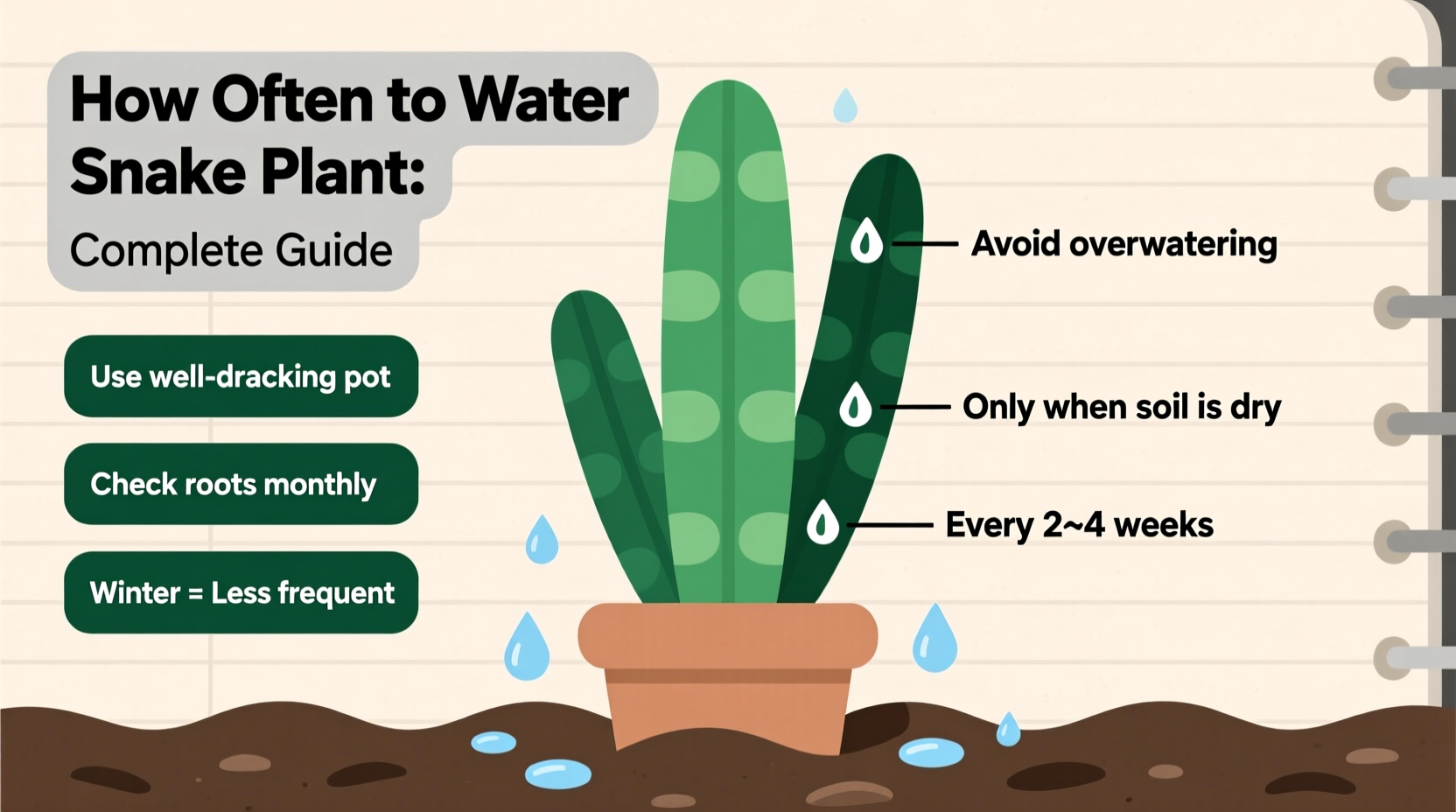 how often should you water snake plant