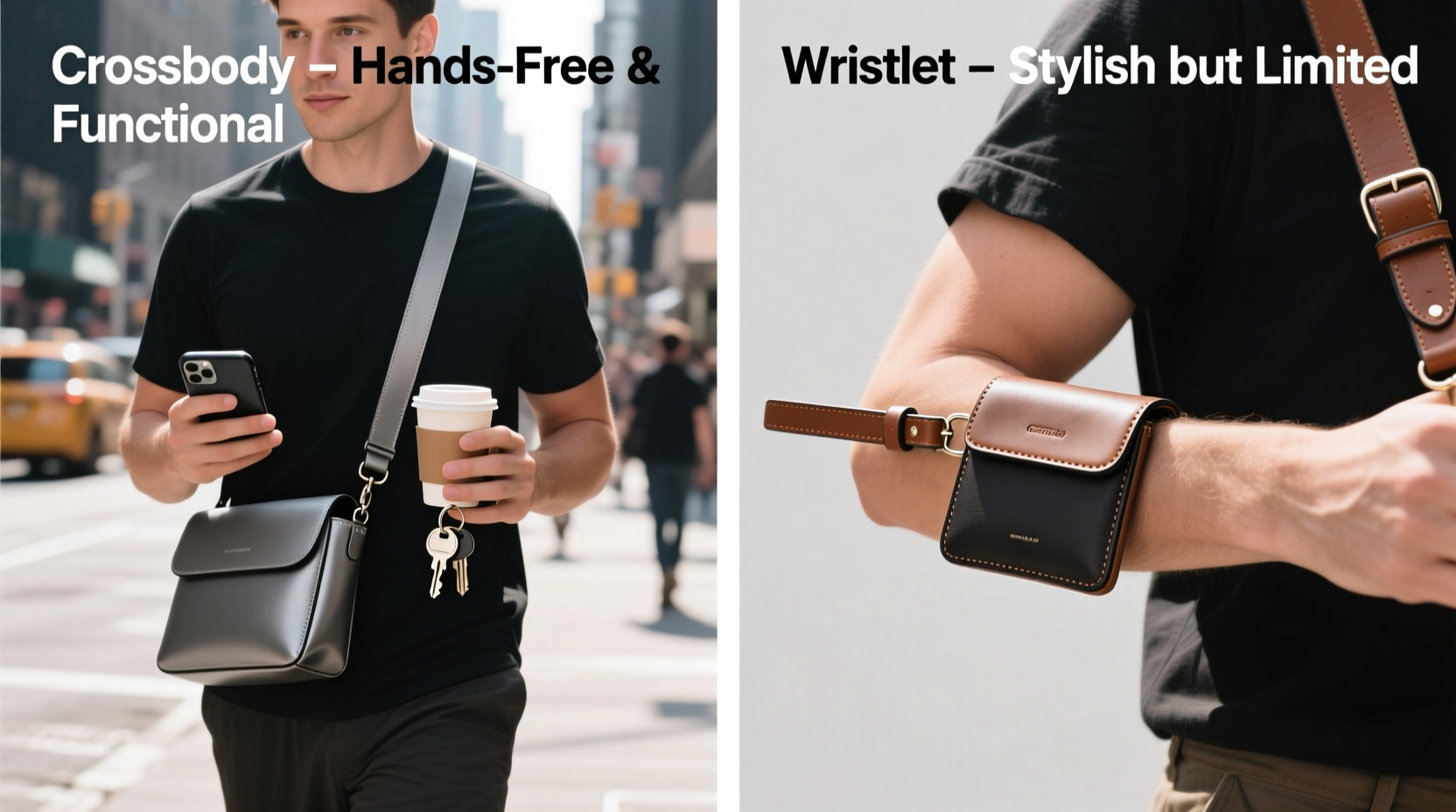 crossbody vs wristlet which bag is actually more practical for everyday use