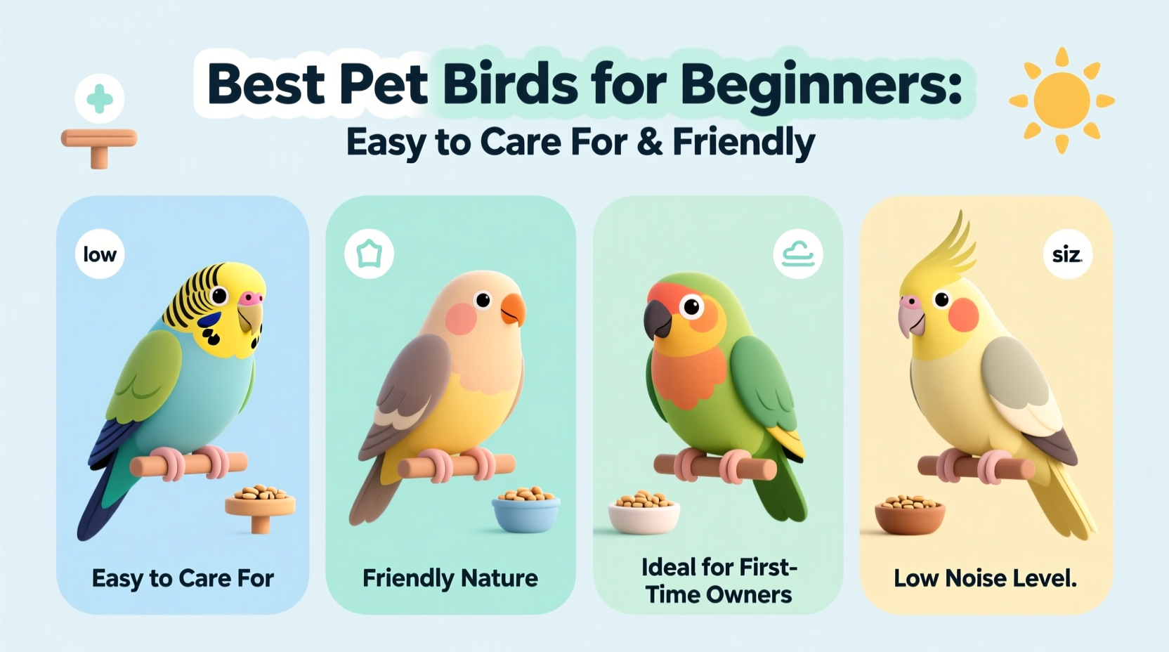 guide to the best pet birds for beginners easy to care for and friendly